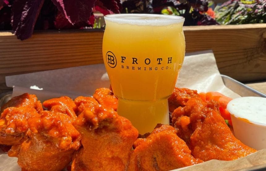 NEW: WINGNUTZ @ FROTH BREWING OFFERS BEER FLIGHTS & A WING SAMPLER LIKE NO OTHER
